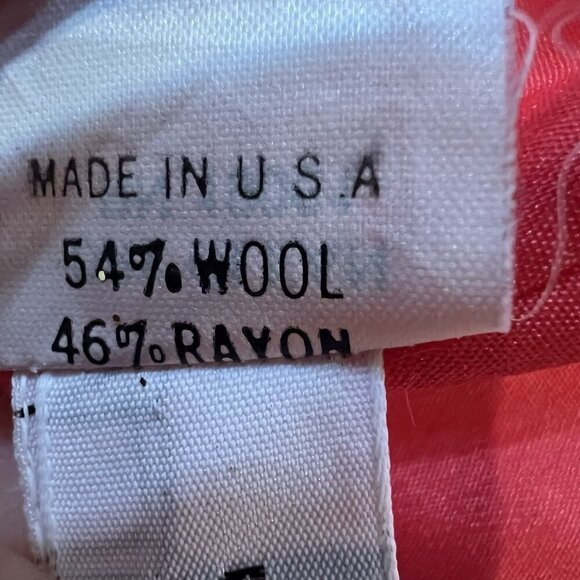 VTG Doncaster Women's Pink Tweed Wool Crop Blazer Jacket Size 14 Shrunk fits M L - Picture 12 of 14